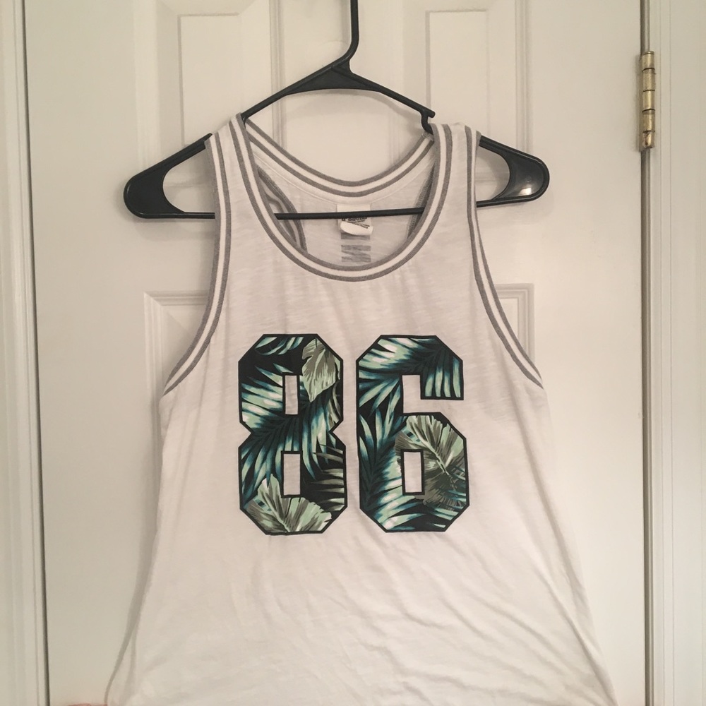 VS PINK White Tank Top